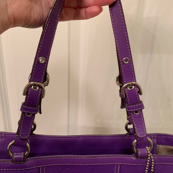 Purple Coach Purse - Picture 3 of 7